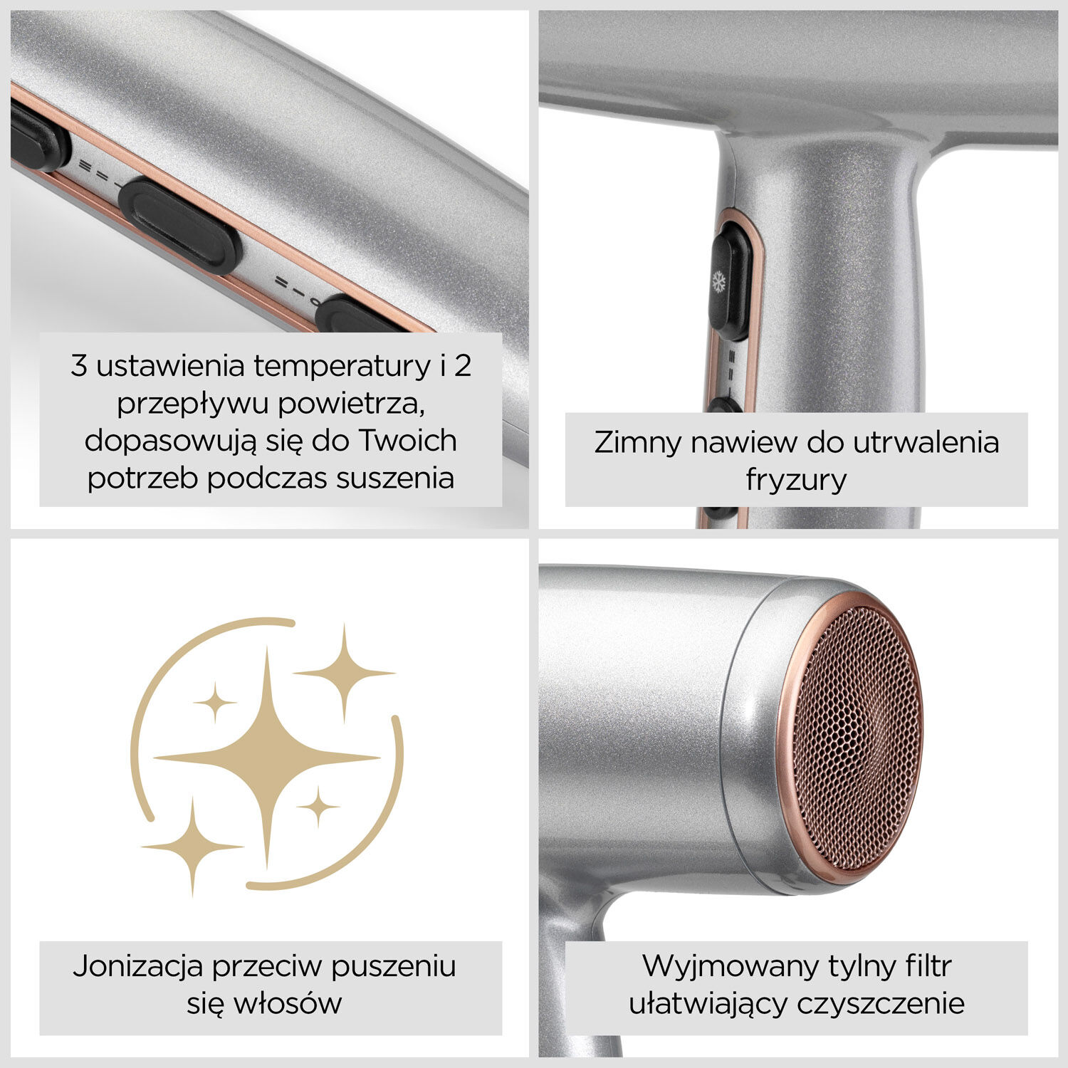 Suszarka Cosmos Lightweight Powerful 2100W Ionic